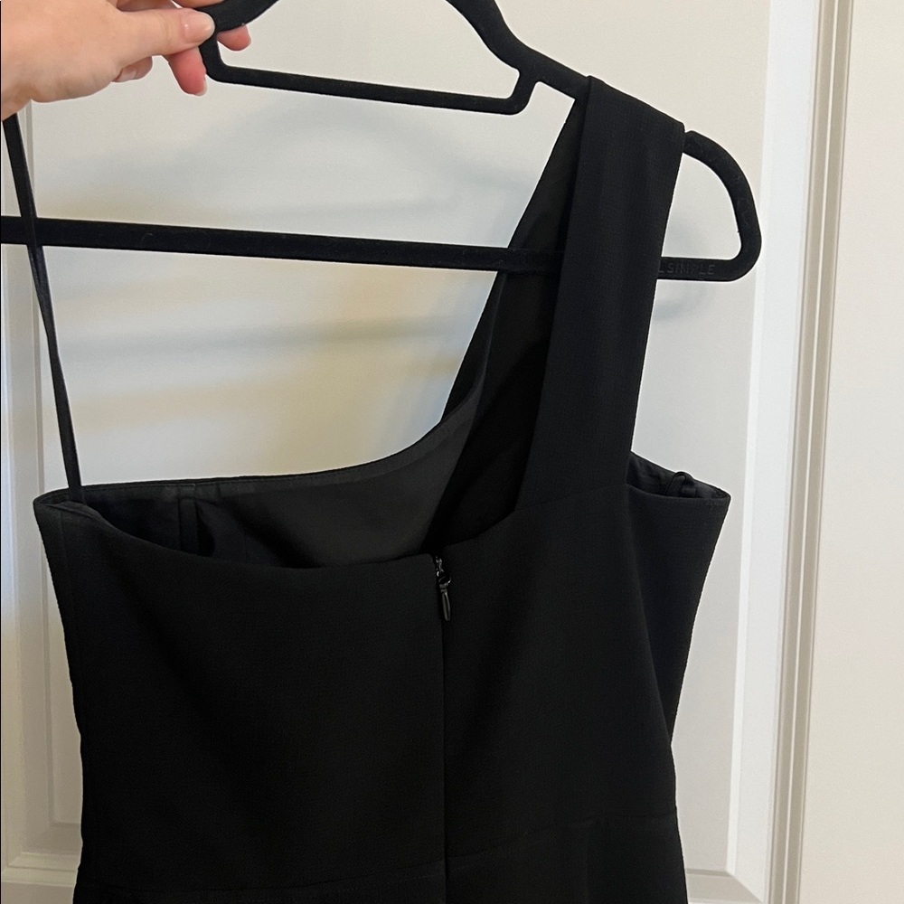 BCBG one shoulder cutout black tie dress - Picture 3 of 3